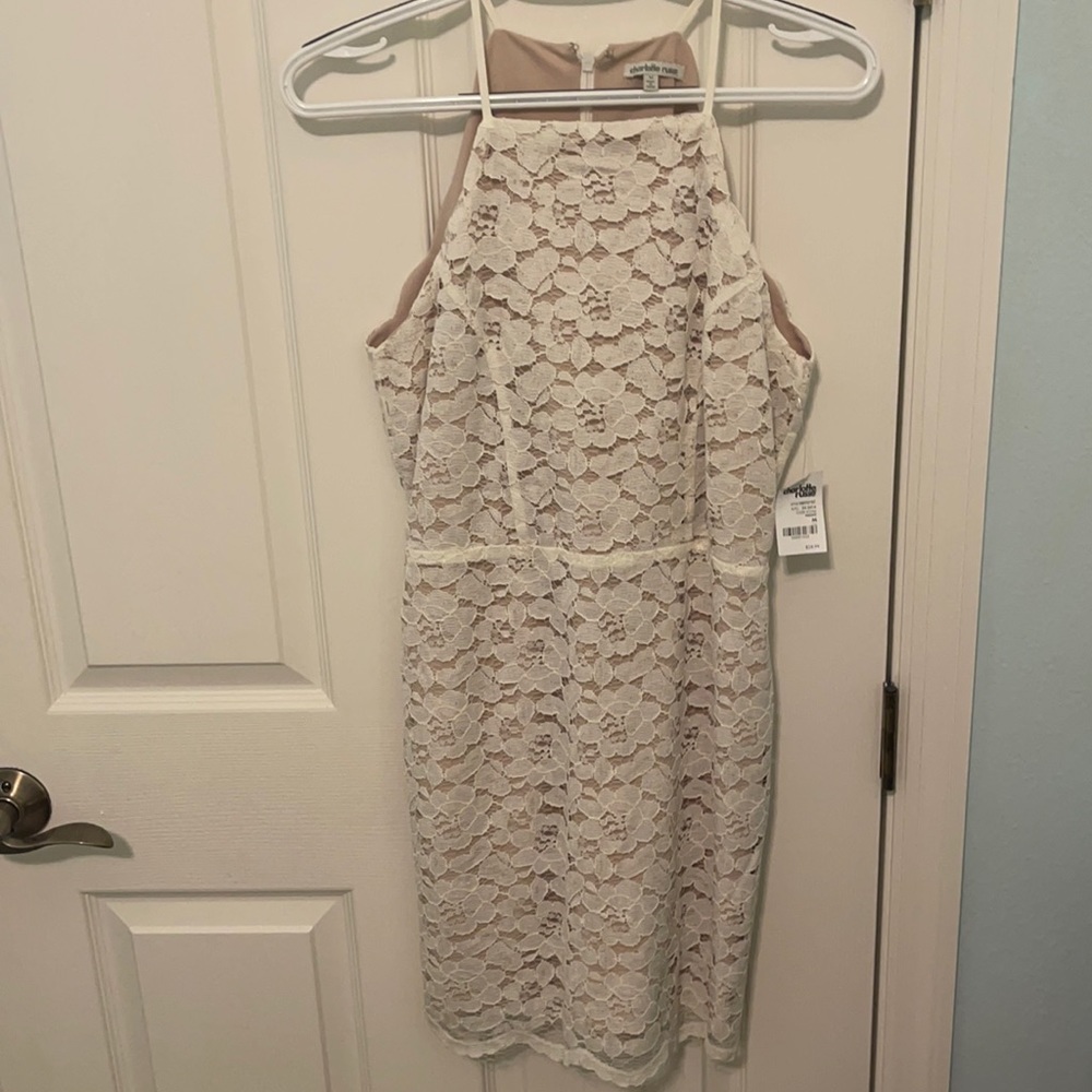 White lace dress from Charlotte Russe